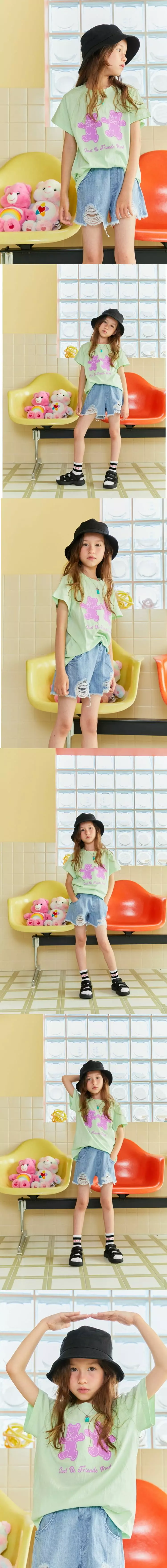 Lilas - Korean Children Fashion - #childofig - Two Bear Long Tee - 4