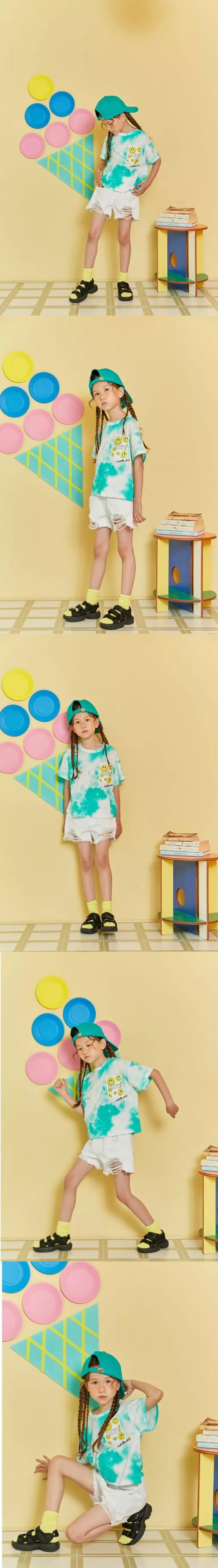 Lilas - Korean Children Fashion - #childrensboutique - Smile Water Paint Tee - 2