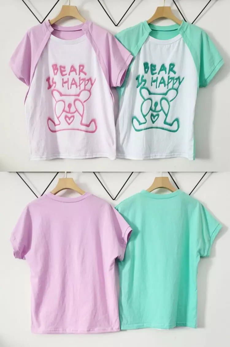 Lilas - Korean Children Fashion - #kidzfashiontrend - Happy Bear Dino Tee - 6