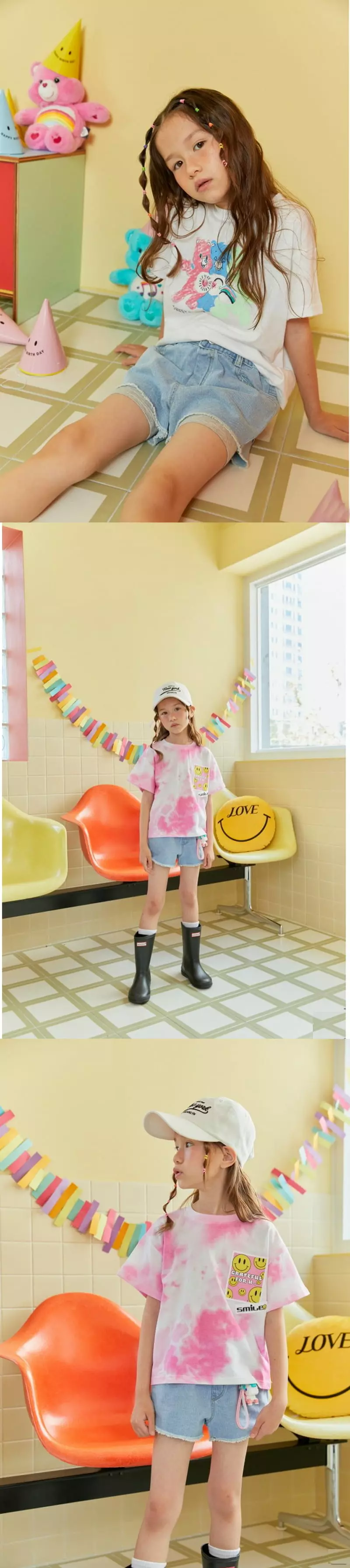Lilas - Korean Children Fashion - #minifashionista - Denim Layered Shorts - 3