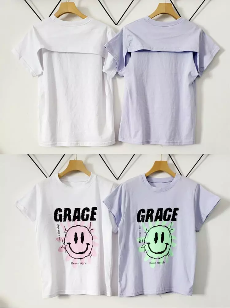 Lilas - Korean Children Fashion - #minifashionista - Grace Long Tee - 5