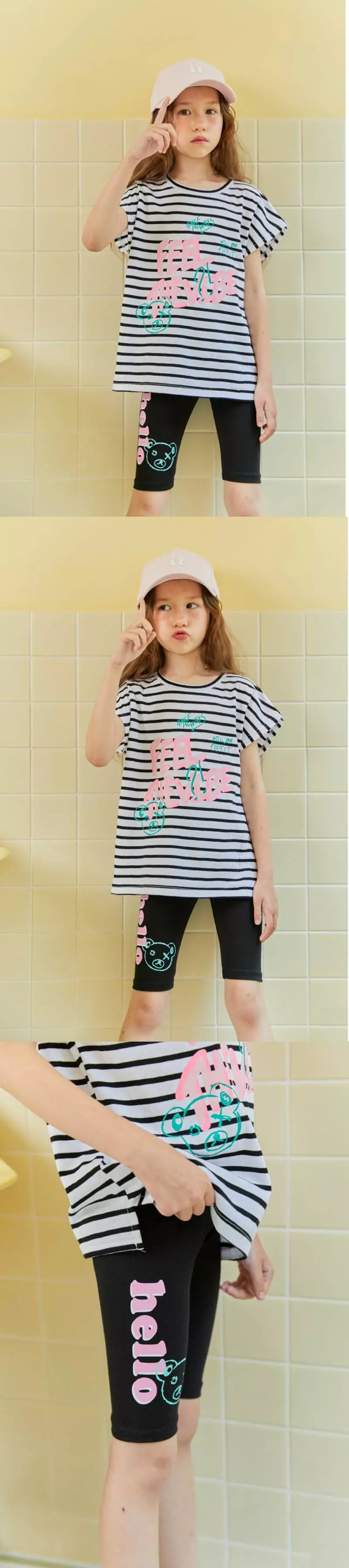 Lilas - Korean Children Fashion - #prettylittlegirls - Hello Leggings - 3