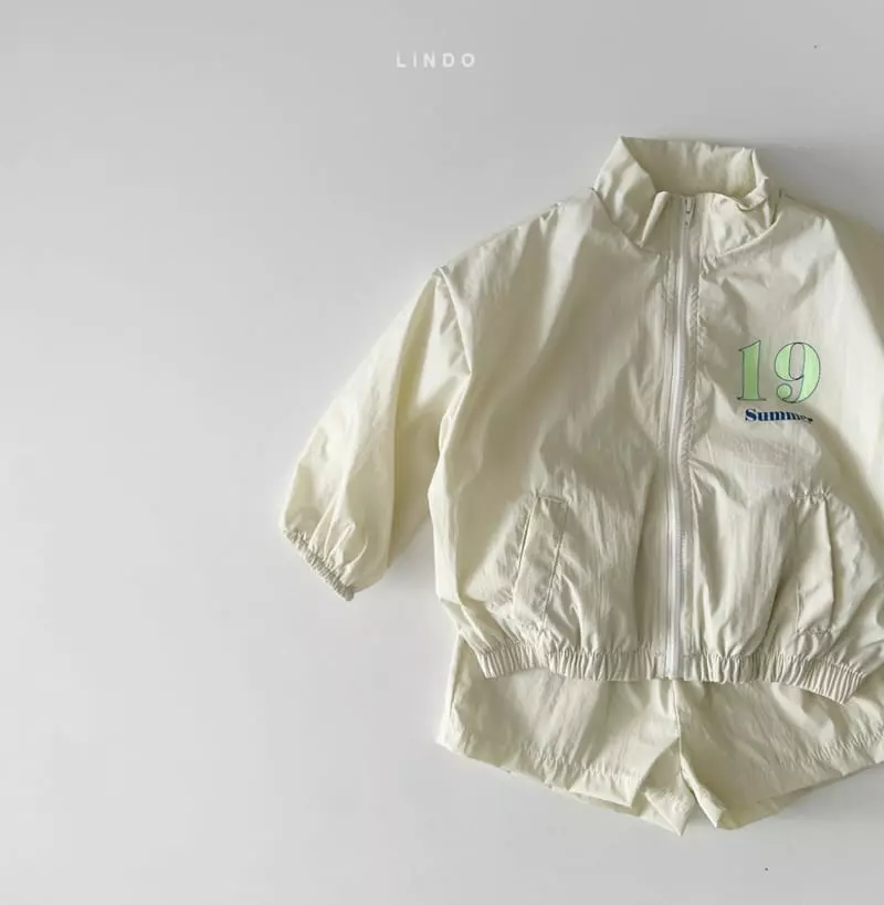 Lindo - Korean Children Fashion - #childrensboutique - Square Windbreaker Bottom Set - 5