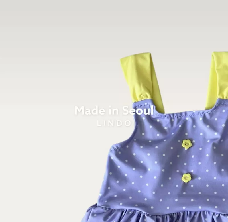 Lindo - Korean Children Fashion - #childrensboutique - Flower Chu Swimwear with Hat - 3