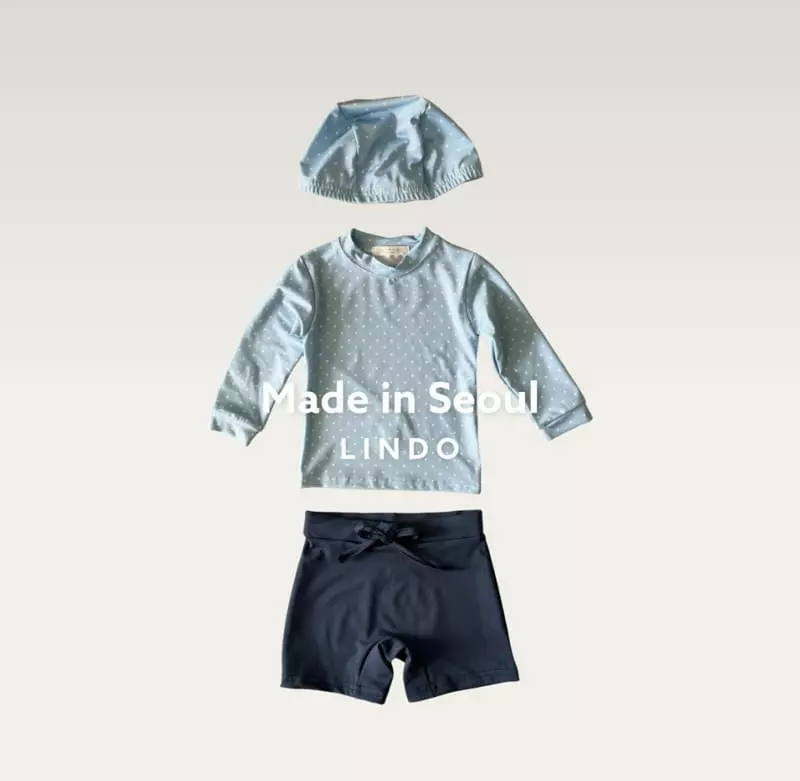 Lindo - Korean Children Fashion - #childrensboutique - Dot Color Rashguard with Hat