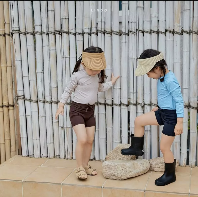 Lindo - Korean Children Fashion - #kidsstore - Dot Color Rashguard with Hat - 6