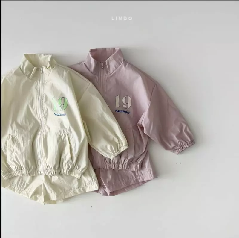 Lindo - Korean Children Fashion - #stylishchildhood - Square Windbreaker Bottom Set - 3