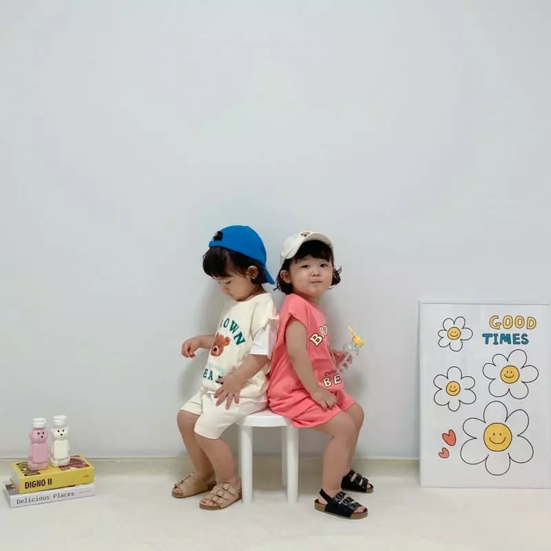 Little Rabbit - Korean Children Fashion - #discoveringself - Bear Top Bottom Set - 10