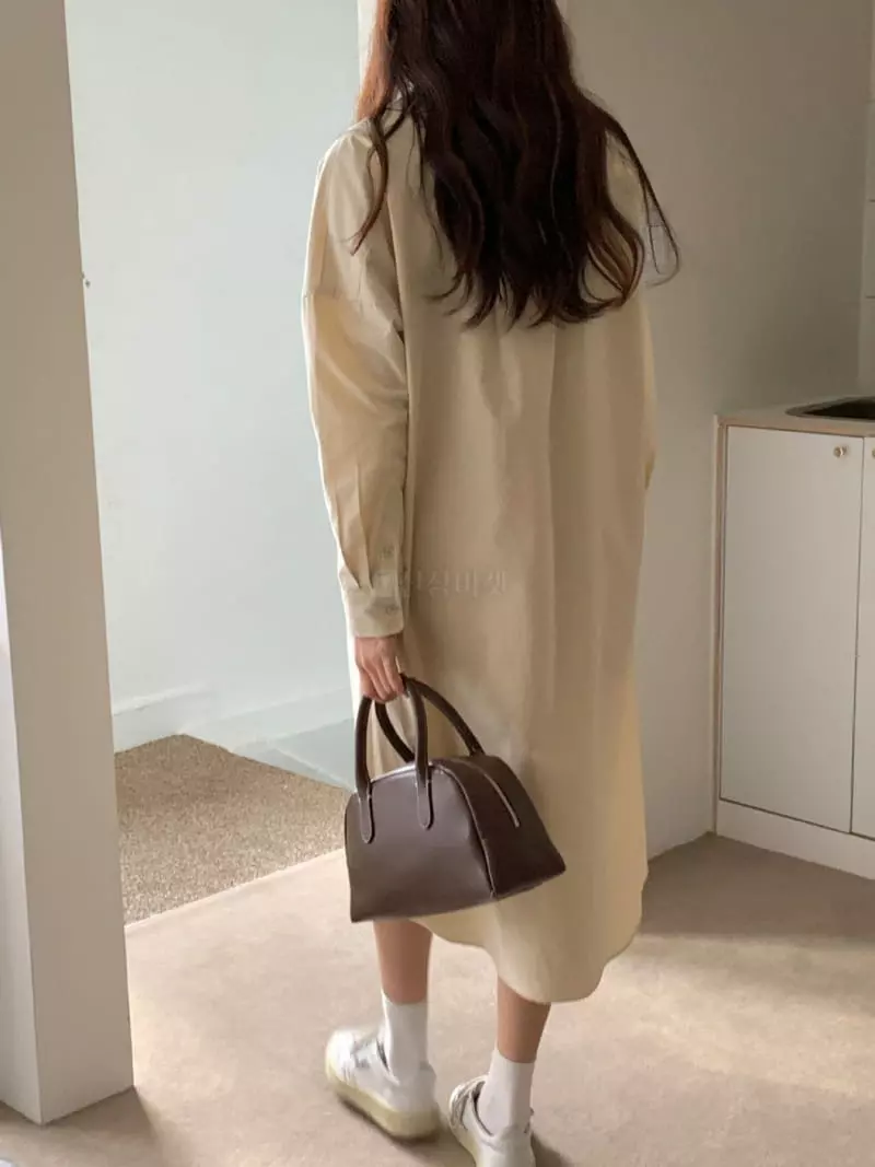 Loringrei - Korean Women Fashion - #momslook - Cotton Long One-piece - 2
