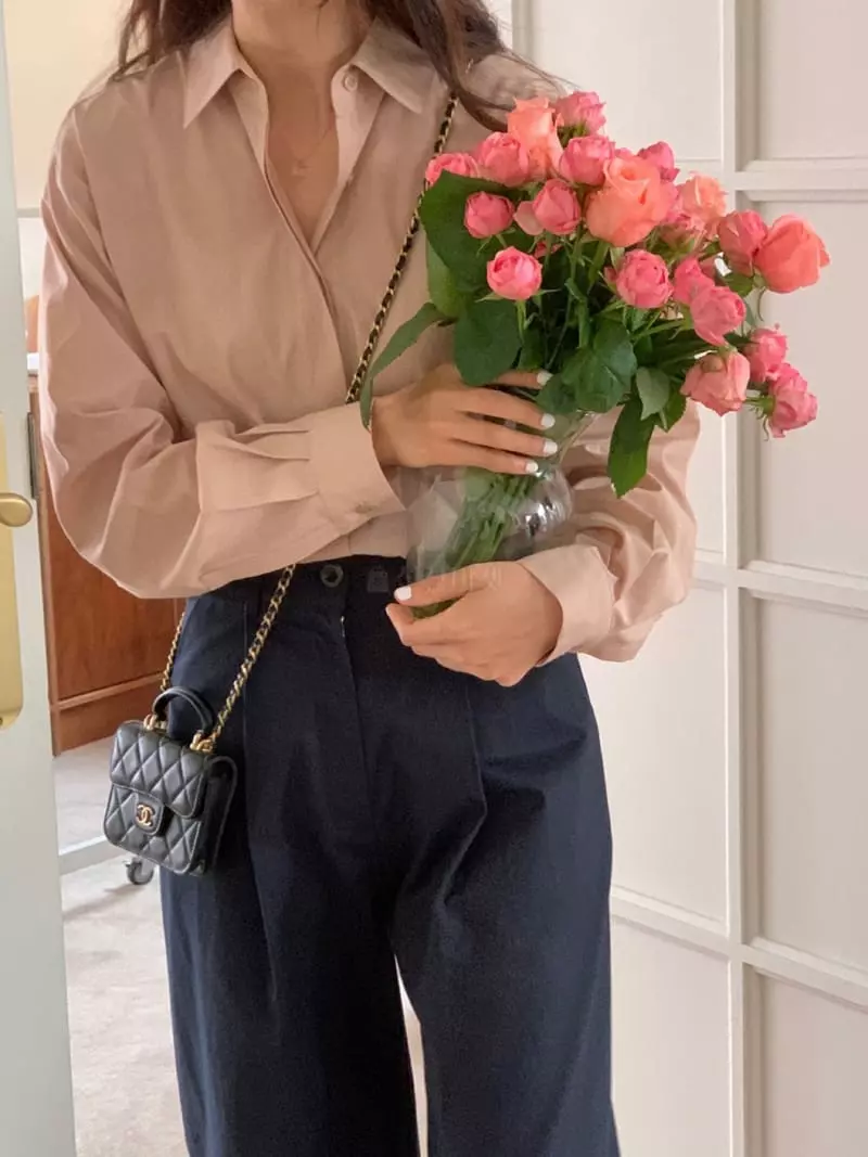 Loringrei - Korean Women Fashion - #momslook - Poette Shirt - 3