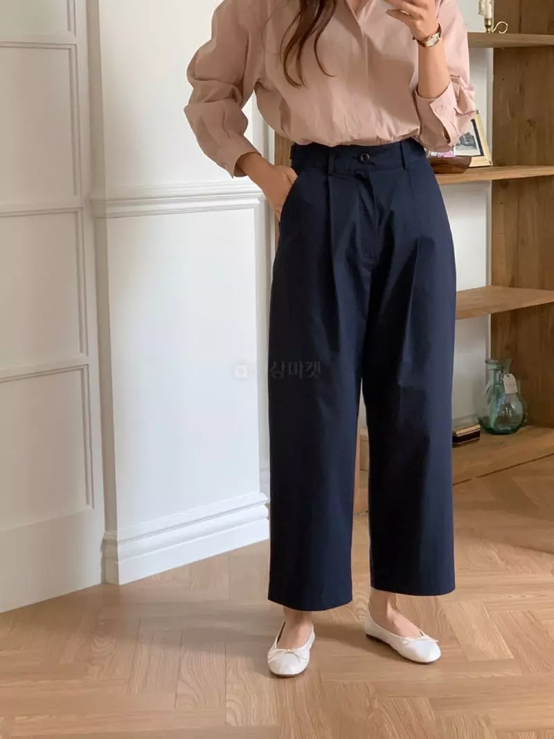 Loringrei - Korean Women Fashion - #momslook - Bijou Pintuck Pants - 5
