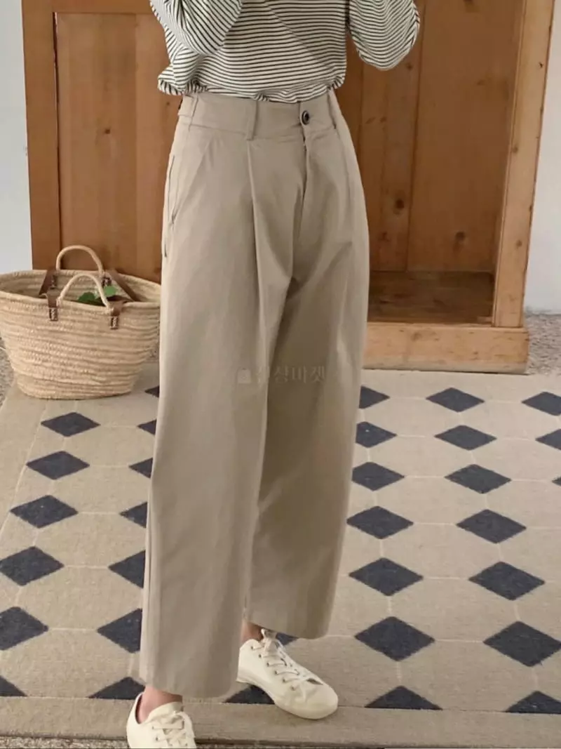 Loringrei - Korean Women Fashion - #momslook - Bijou Pintuck Pants - 9