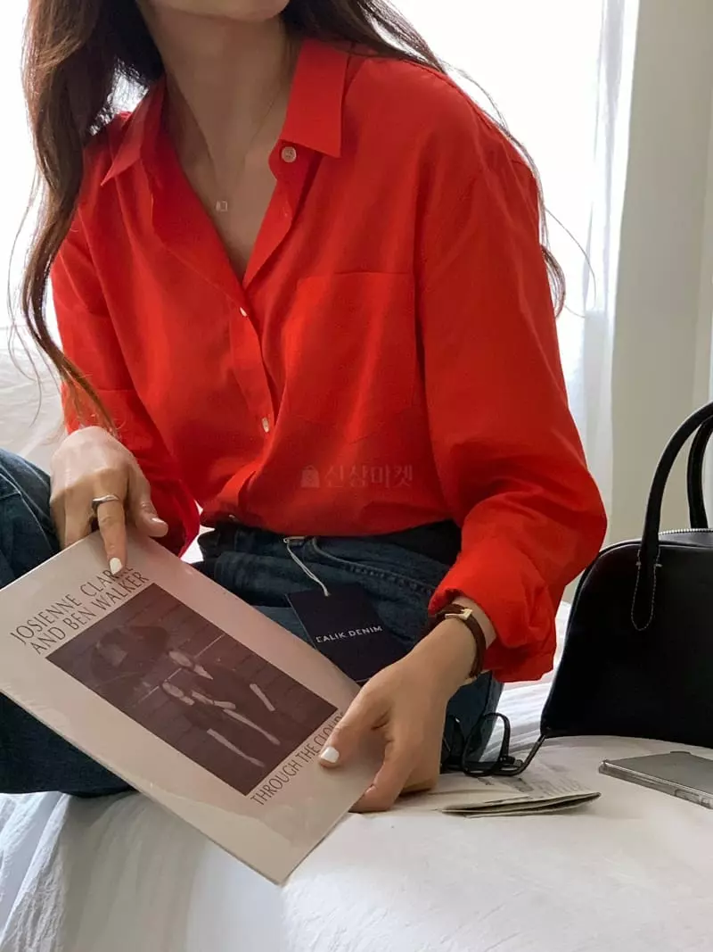 Loringrei - Korean Women Fashion - #momslook - Us Shirt - 3