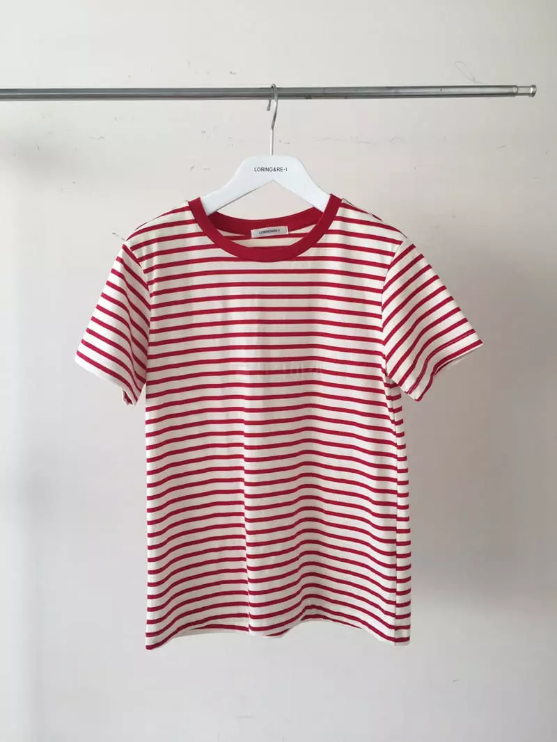 Loringrei - Korean Women Fashion - #momslook - Stripe Hera Tee - 6