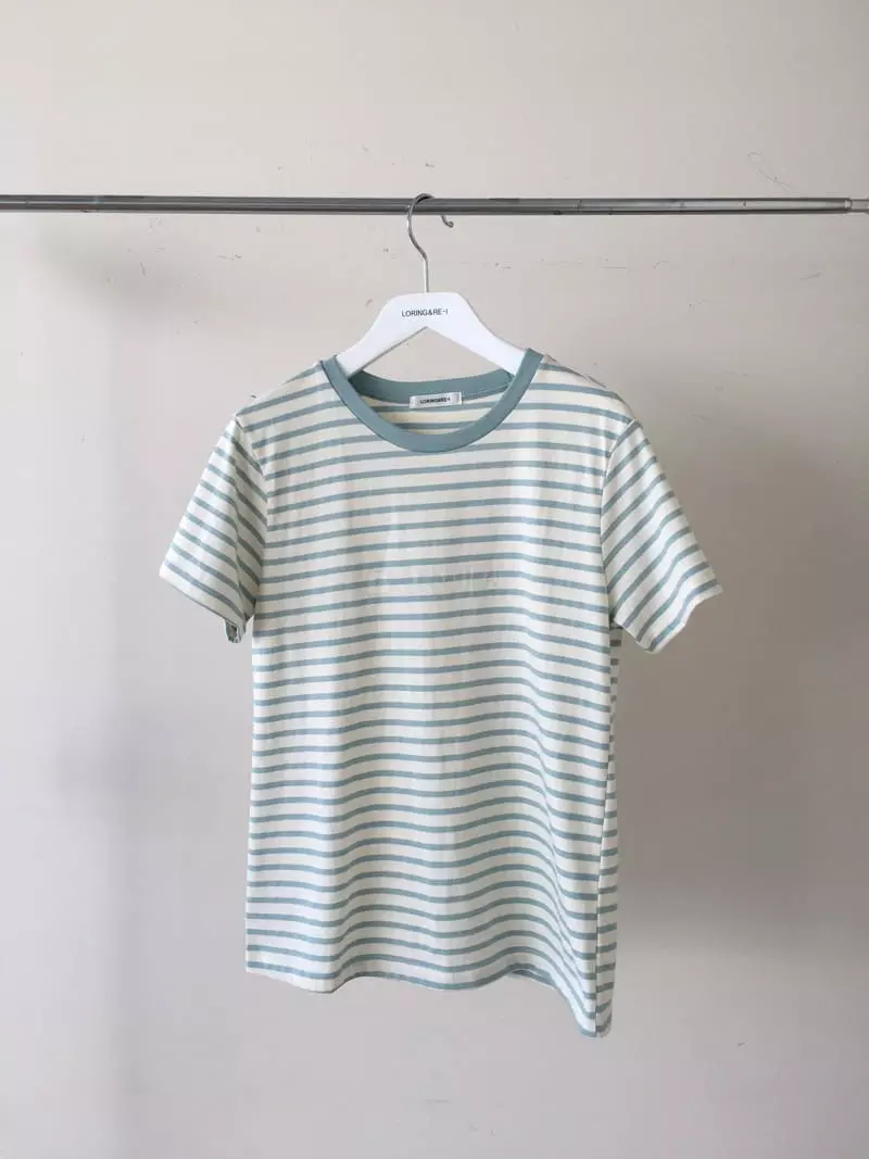 Loringrei - Korean Women Fashion - #momslook - Stripe Hera Tee - 8