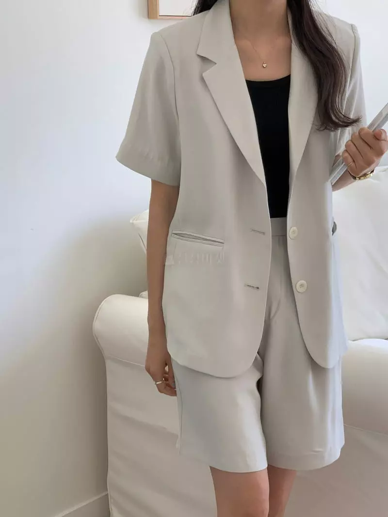 Loringrei - Korean Women Fashion - #momslook - Basic Jacket - 6