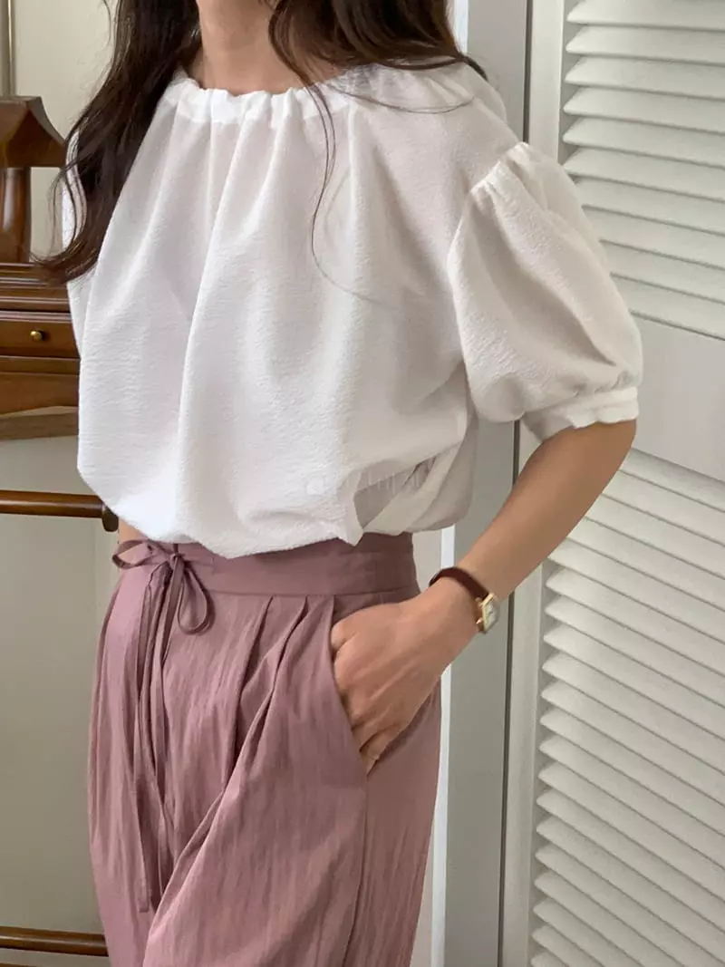 Loringrei - Korean Women Fashion - #romanticstyle - Luna Blouse - 5