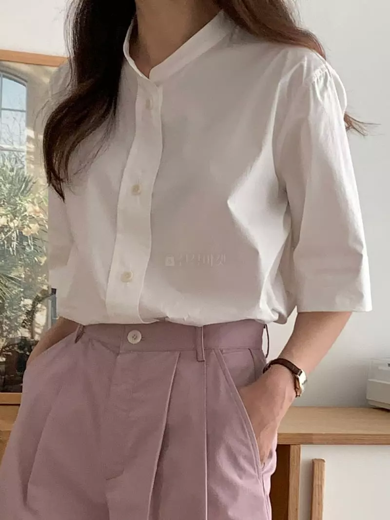 Loringrei - Korean Women Fashion - #restrostyle - Hi Shirt - 4