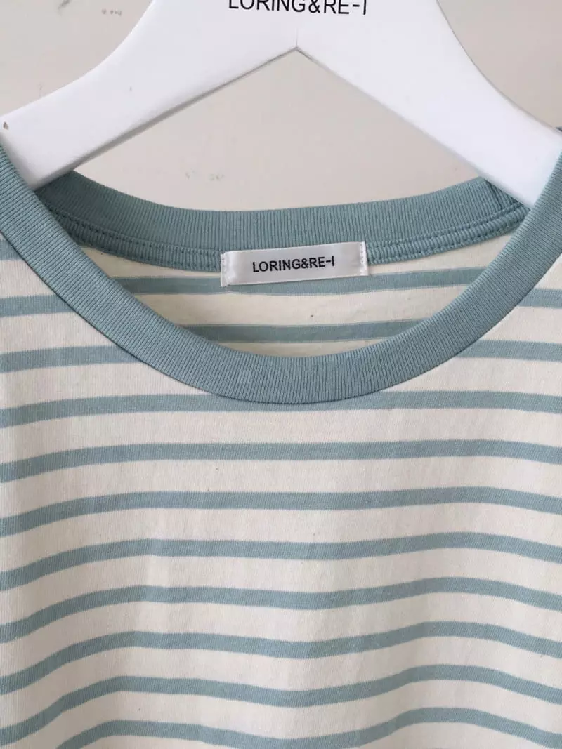Loringrei - Korean Women Fashion - #romanticstyle - Stripe Hera Tee - 2