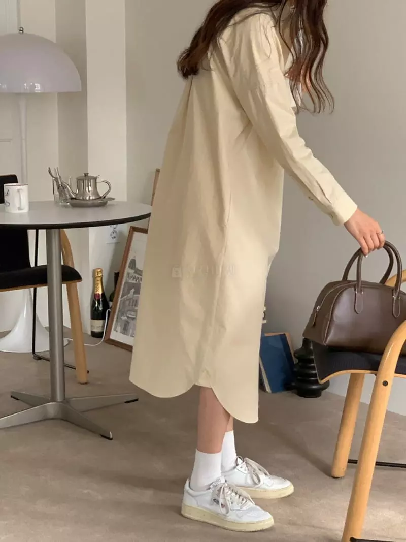 Loringrei - Korean Women Fashion - #womensfashion - Cotton Long One-piece