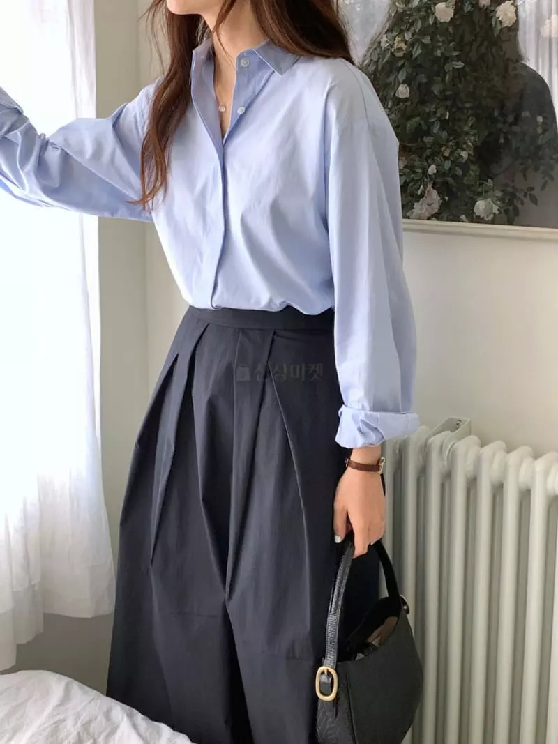 Loringrei - Korean Women Fashion - #womensfashion - Poette Shirt - 2