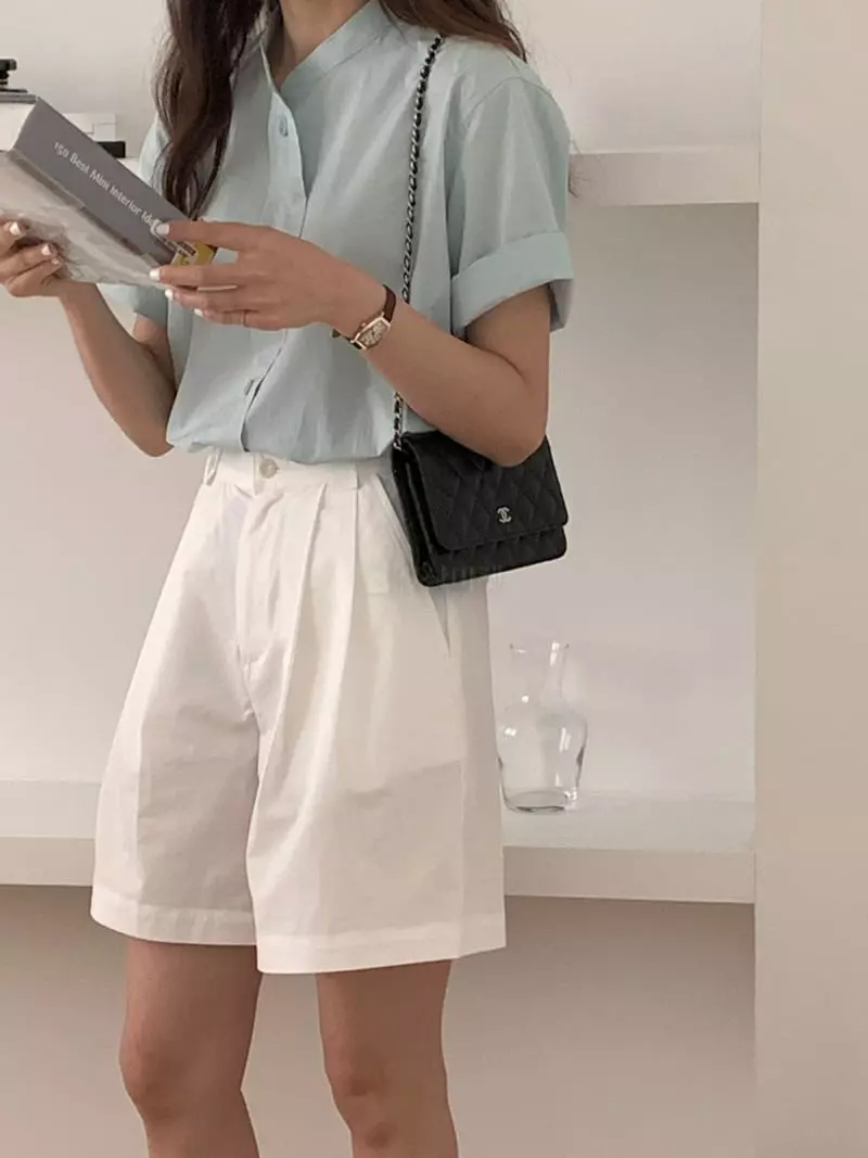 Loringrei - Korean Women Fashion - #momslook - Pranel Shorts - 4
