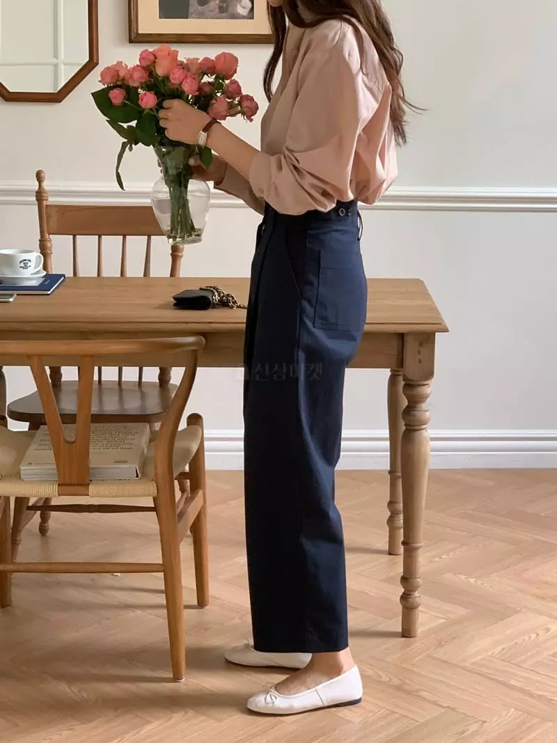 Loringrei - Korean Women Fashion - #momslook - Bijou Pintuck Pants - 4