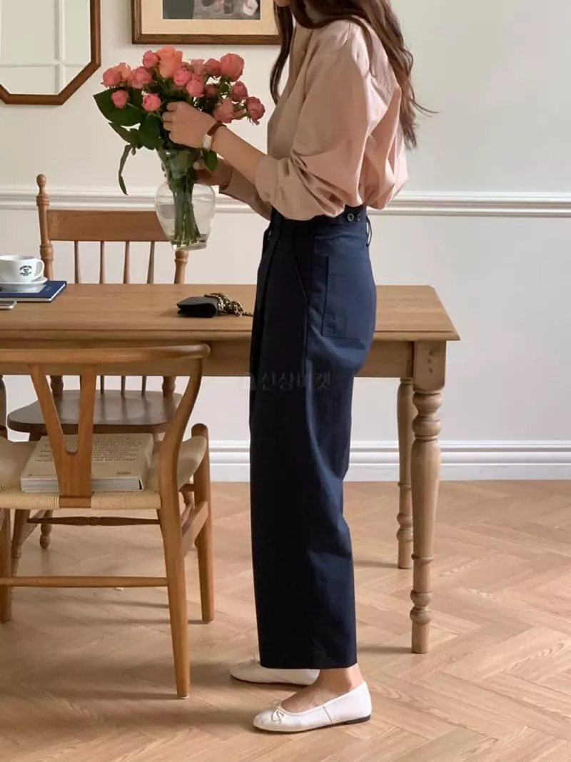Loringrei - Korean Women Fashion - #womensfashion - Bijou Pintuck Pants - 6