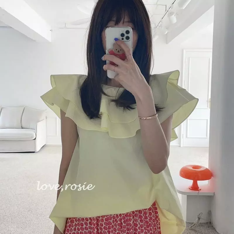 Love Rosie - Korean Children Fashion - #littlefashionista - Emma Frill Blouse with Mom