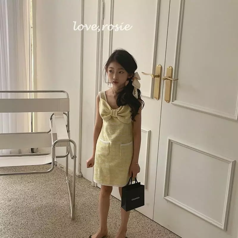 Love Rosie - Korean Children Fashion - #minifashionista - Big Ribbon Cocomi One-piece