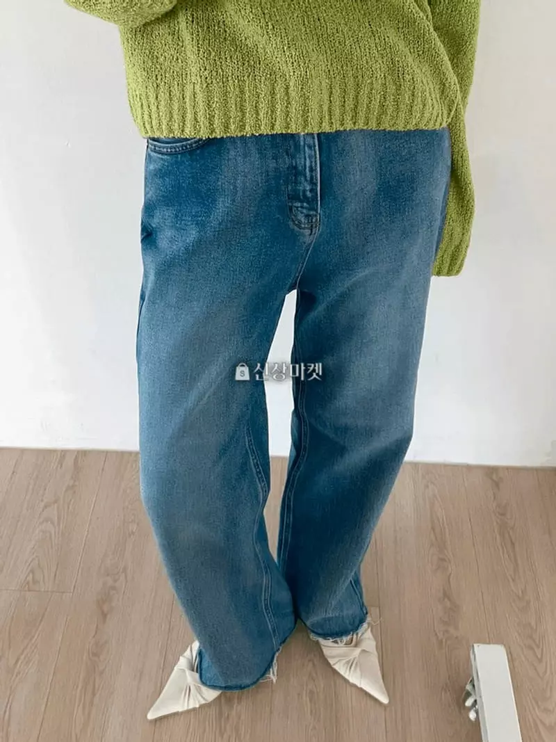 Lovemoment - Korean Women Fashion - #momslook - All Brush Jeans - 3