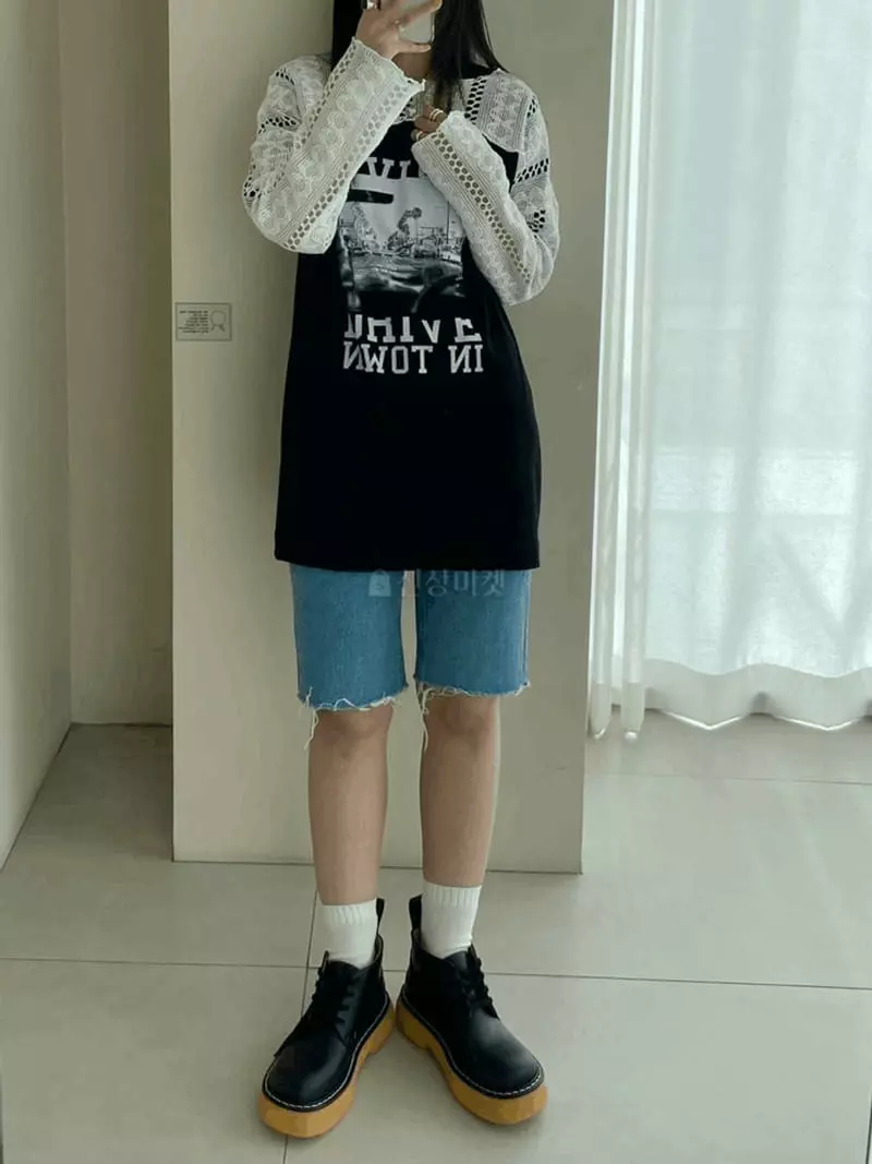 Lovemoment - Korean Women Fashion - #womensfashion - Nuts Knit Crop Top - 4