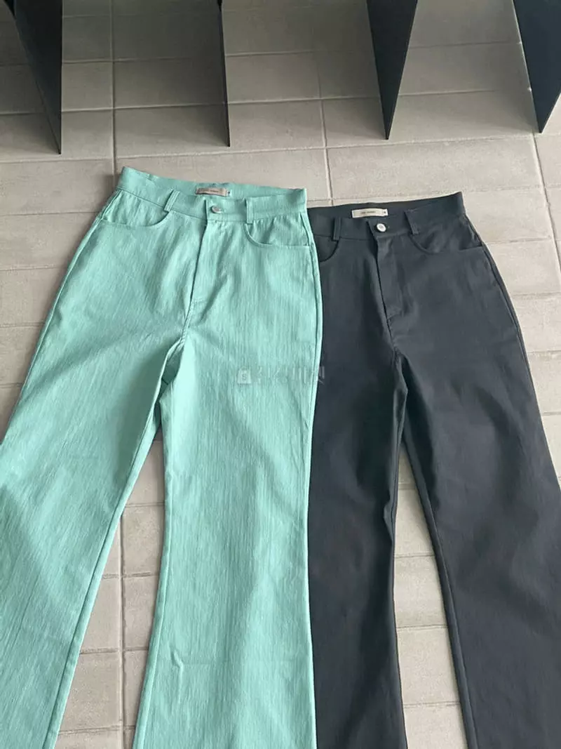 Lovemoment - Korean Women Fashion - #womensfashion - Pigment Bootscut Pants - 4