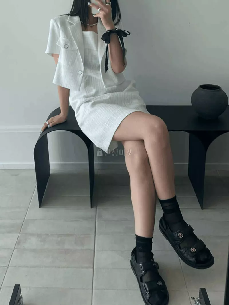 Lovemoment - Korean Women Fashion - #momslook - May Twid Jacket