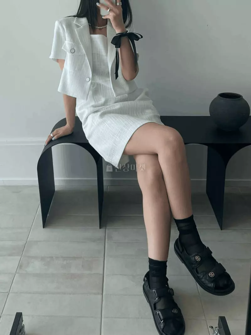 Lovemoment - Korean Women Fashion - #momslook - May Twid One-piece - 2