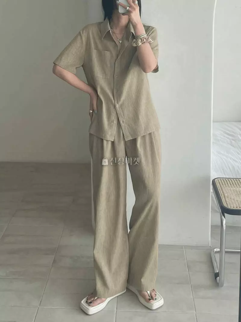 Lovemoment - Korean Women Fashion - #momslook - Beth Linen Shirt - 2