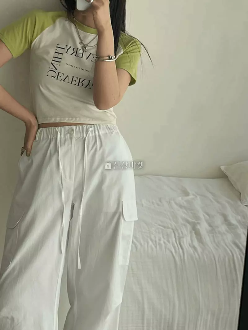 Lovemoment - Korean Women Fashion - #momslook - Think Crop Tee