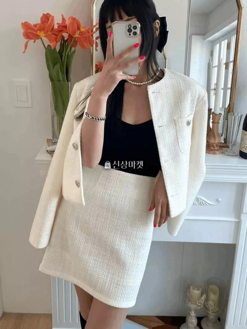 Lovemoment - Korean Women Fashion - #momslook - Coco Twid Skirt