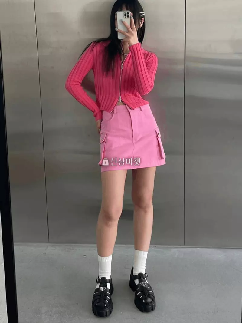 Lovemoment - Korean Women Fashion - #thatsdarling - Vintage Mini Skirt - 2