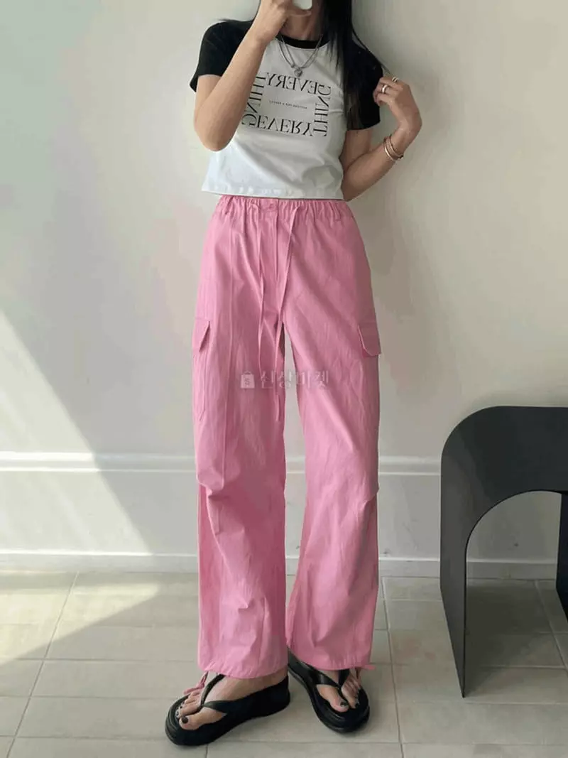 Lovemoment - Korean Women Fashion - #vintageinspired - Cover Pinruck Pants
