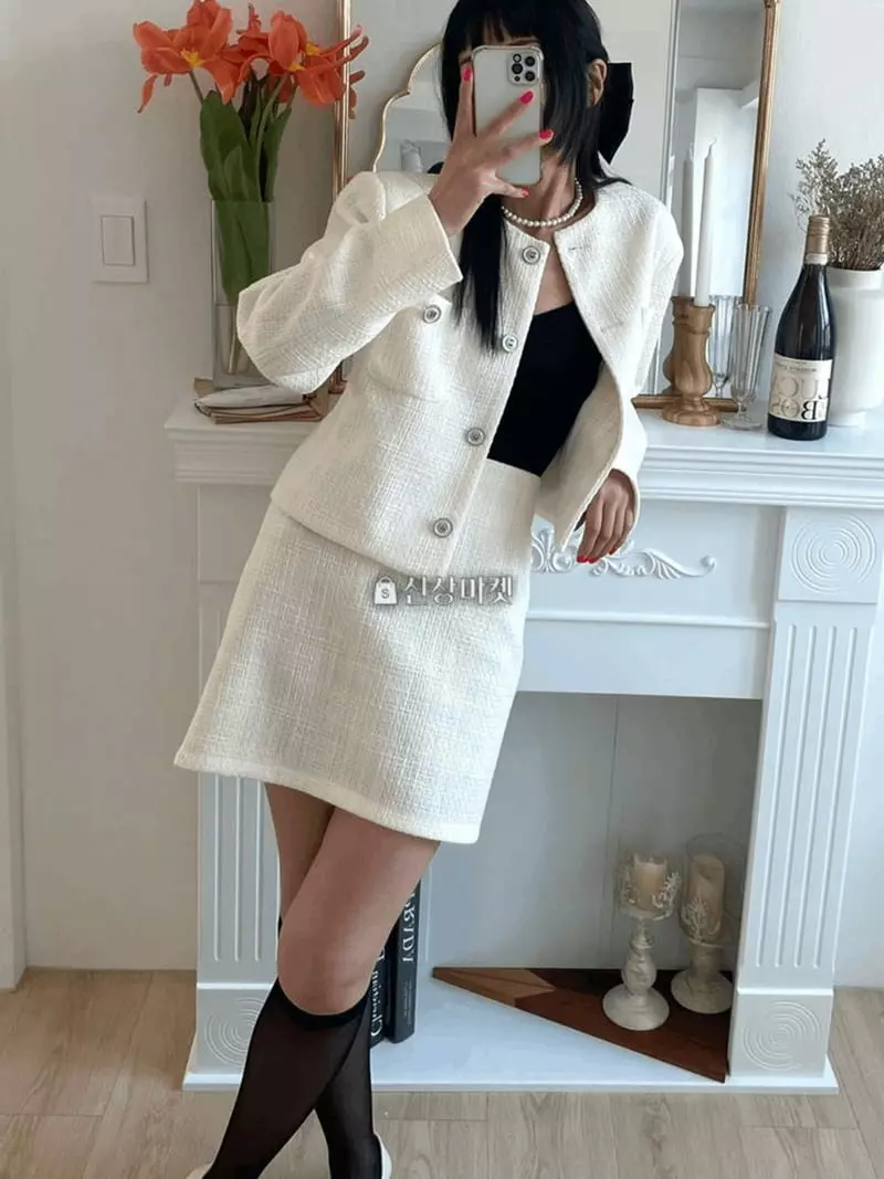 Lovemoment - Korean Women Fashion - #vintageinspired - Coco Twid Skirt - 3