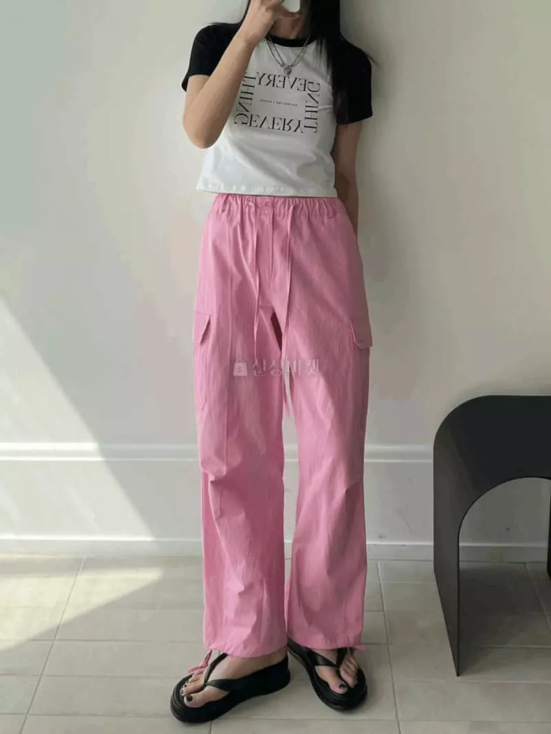 Lovemoment - Korean Women Fashion - #vintagekidsstyle - Cover Pinruck Pants - 2