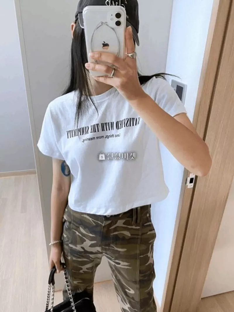 Lovemoment - Korean Women Fashion - #womensfashion - More Crop Tee - 3