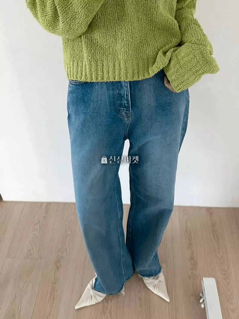 Lovemoment - Korean Women Fashion - #womensfashion - All Brush Jeans - 2