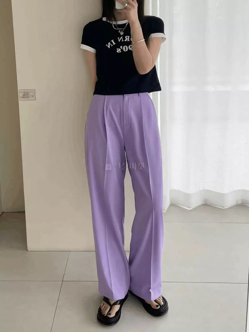 Lovemoment - Korean Women Fashion - #womensfashion - Day Pintuck Pants - 3