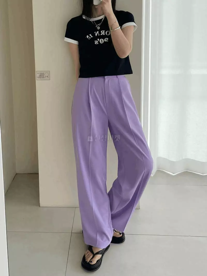 Lovemoment - Korean Women Fashion - #womensfashion - 90s Crop Tee - 2