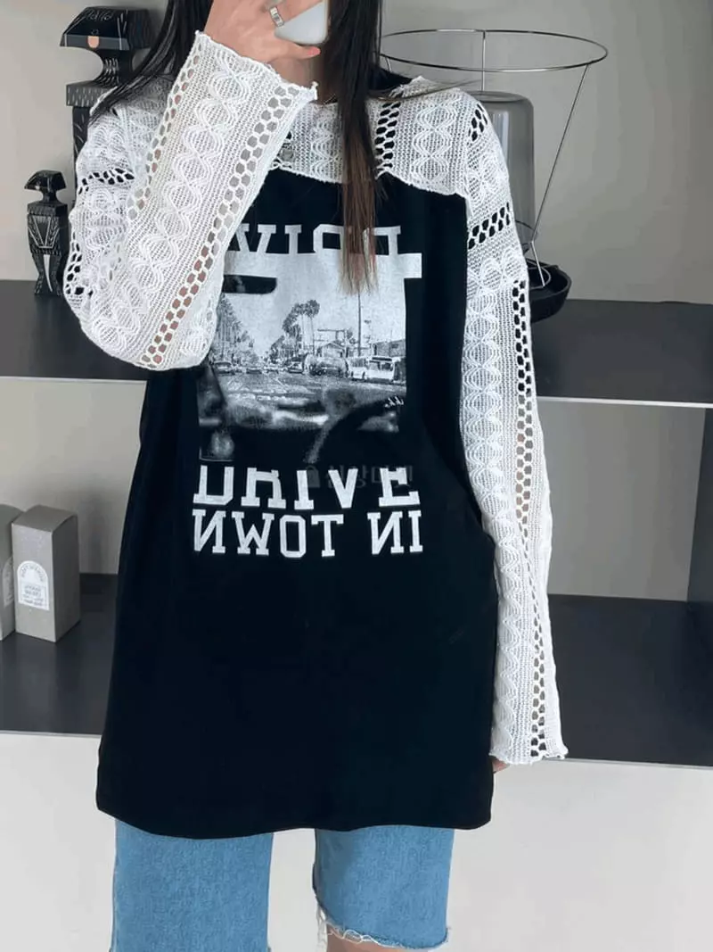 Lovemoment - Korean Women Fashion - #womensfashion - Nuts Knit Crop Top