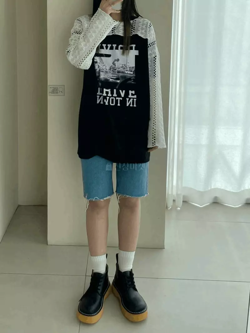 Lovemoment - Korean Women Fashion - #womensfashion - Nuts Knit Crop Top - 3