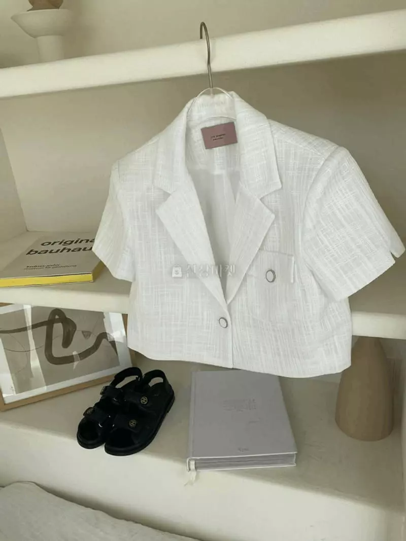 Lovemoment - Korean Women Fashion - #momslook - May Twid Jacket - 4