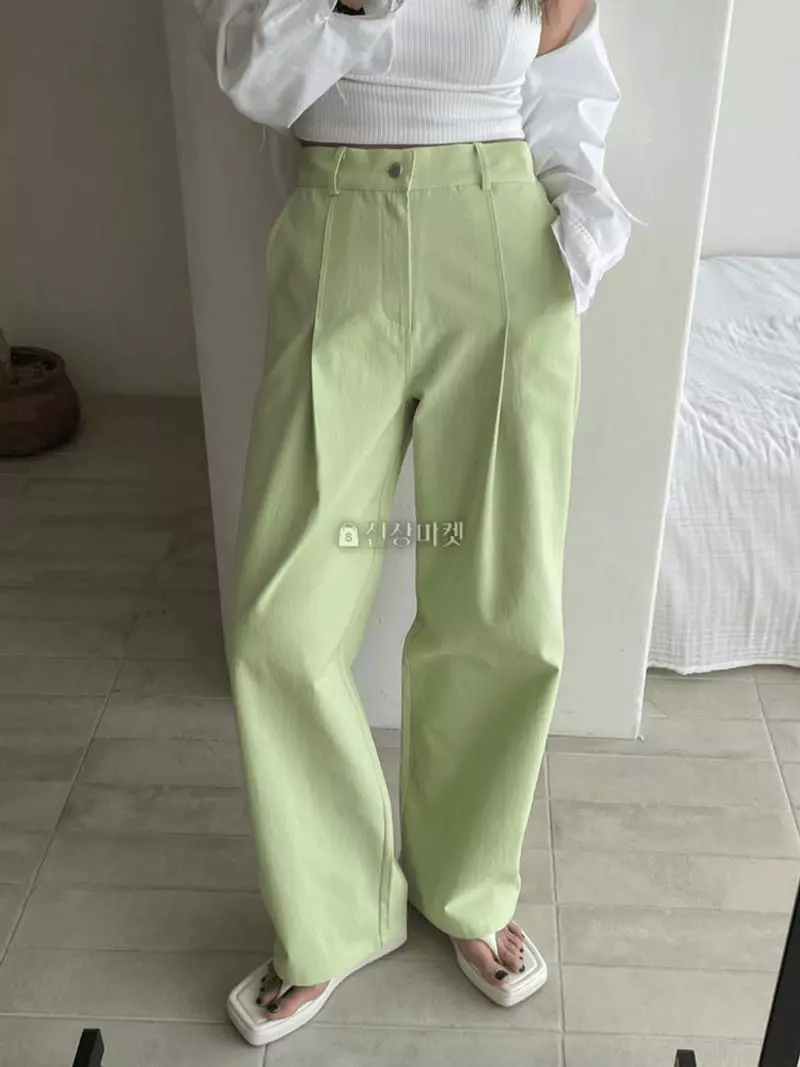 Lovemoment - Korean Women Fashion - #womensfashion - Leg Pintuck Pants - 3